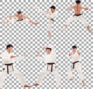 تصویر با کیفیت انواع حرکت کاراته با لباس و بدون لباس